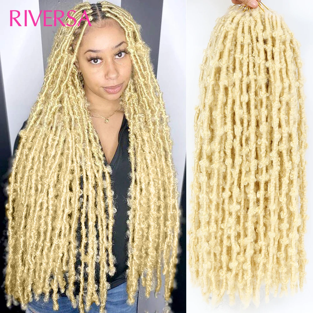 

613 Butterfly Locs Crochet Hair 24 Inches 1- 9 Packs Soft Distressed Butterfly Locs Hair Pre Looped Faux Locs Braids For Women