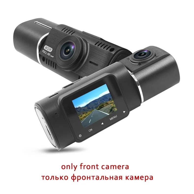 Standard Автомобильный видеорегистратор 1," Full HD 1080P Dashboard двойной объектив видеорегистратор для автомобиля видеорегистратор 170 градусов видеокамера Dashcam ночного видения - Название цвета: Standard