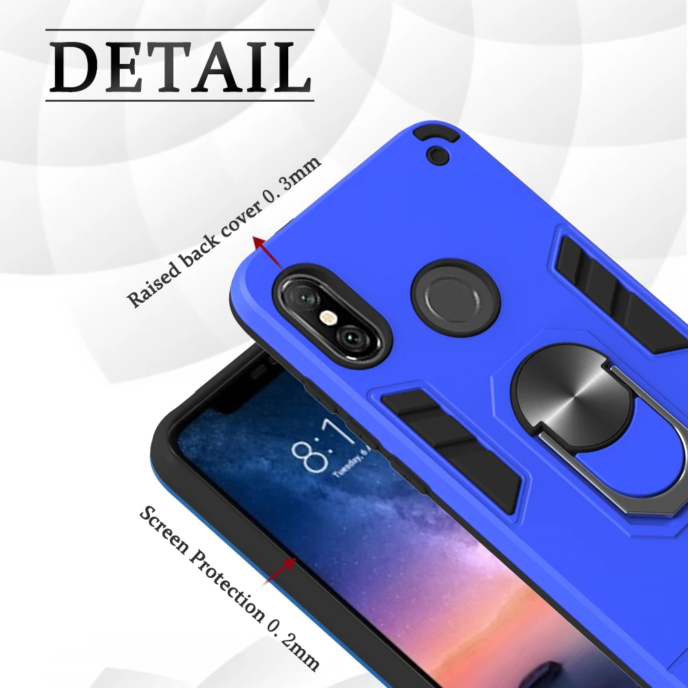 Phone Etui Cases For Xiaomi cellular Redmi 6 Luxury Silicone Magnetic Car Holder TPU Cover Telefoon Note Pro 6A | Мобильные телефоны