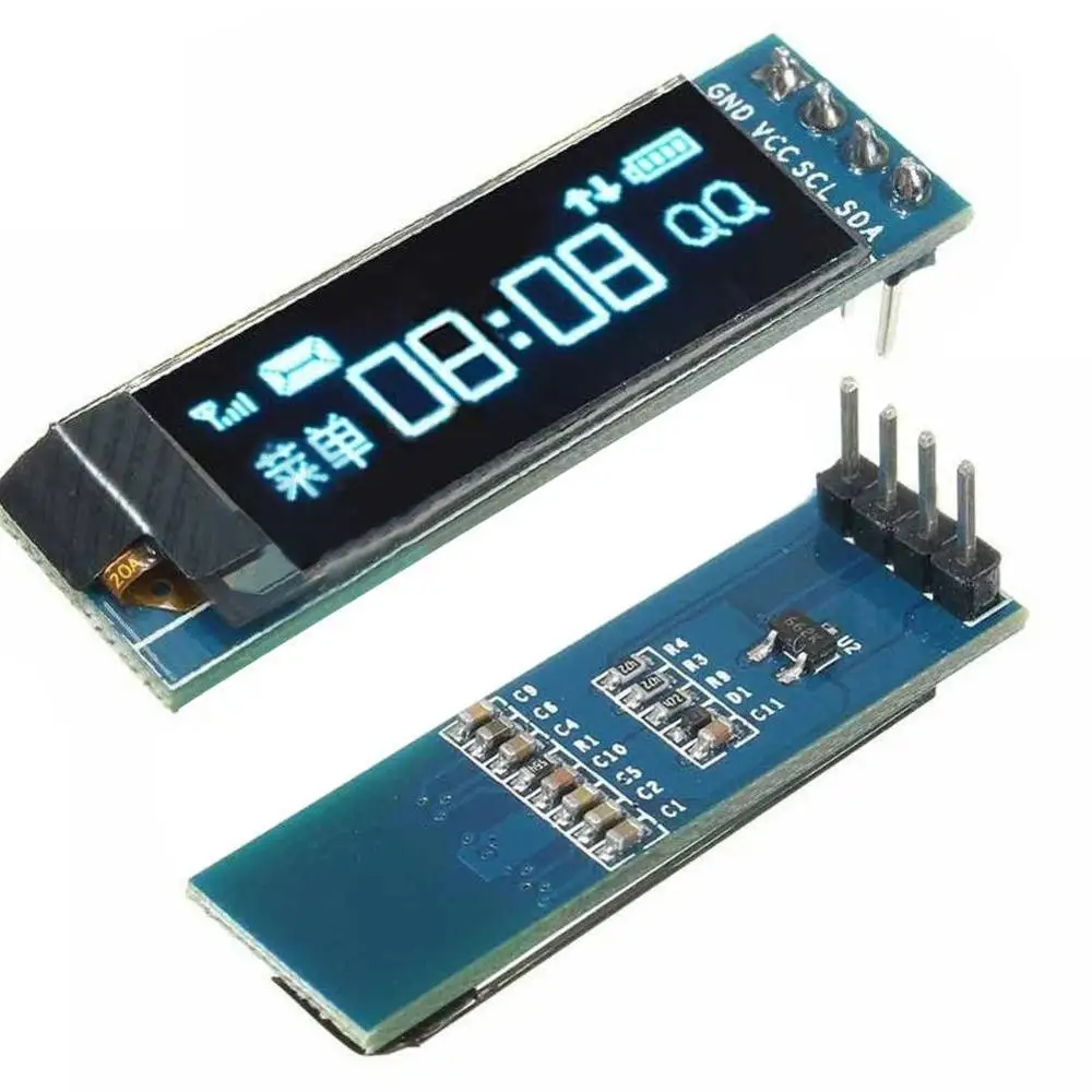 Светодиодный модуль O 0 91 дюйма белый/синий 128x32 светодиодный ЖК дисплей IIC Communicate