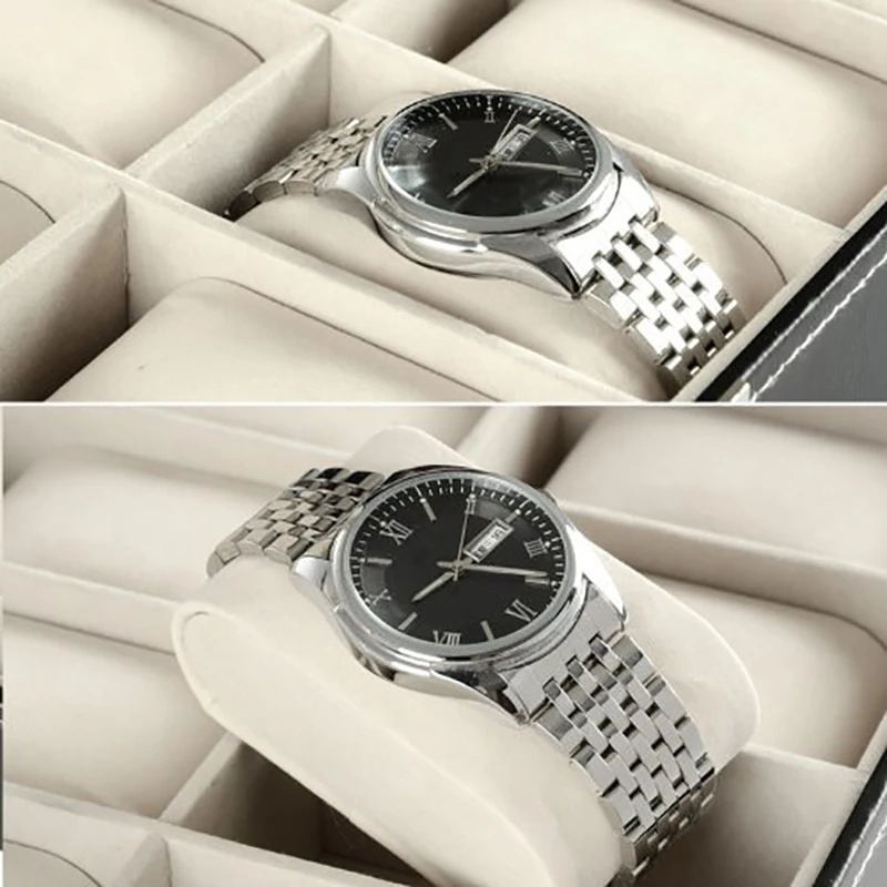 6/10/12 слотов для карт из искусственной кожи коробка часов чехол профессиональный