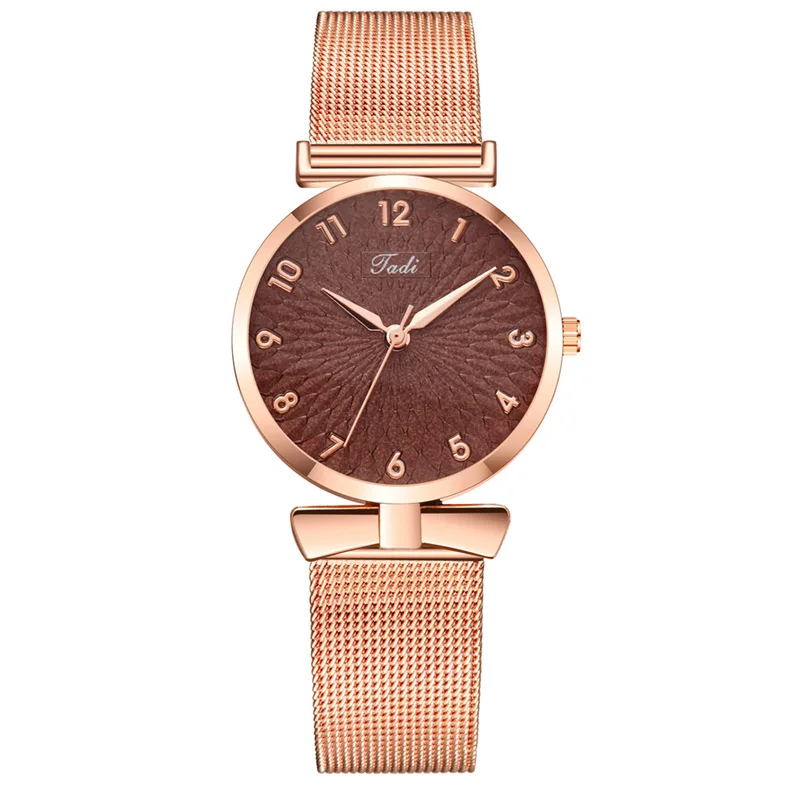 

2021 New Temperament Leisure Simple Alloy Mesh Strap Women's Watch Korean Style Student Fashion Watch
