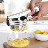 practical stainless steel garlic presses lemon orange squeezer potato crusher fruit vegetable tool household kitchen accessories
