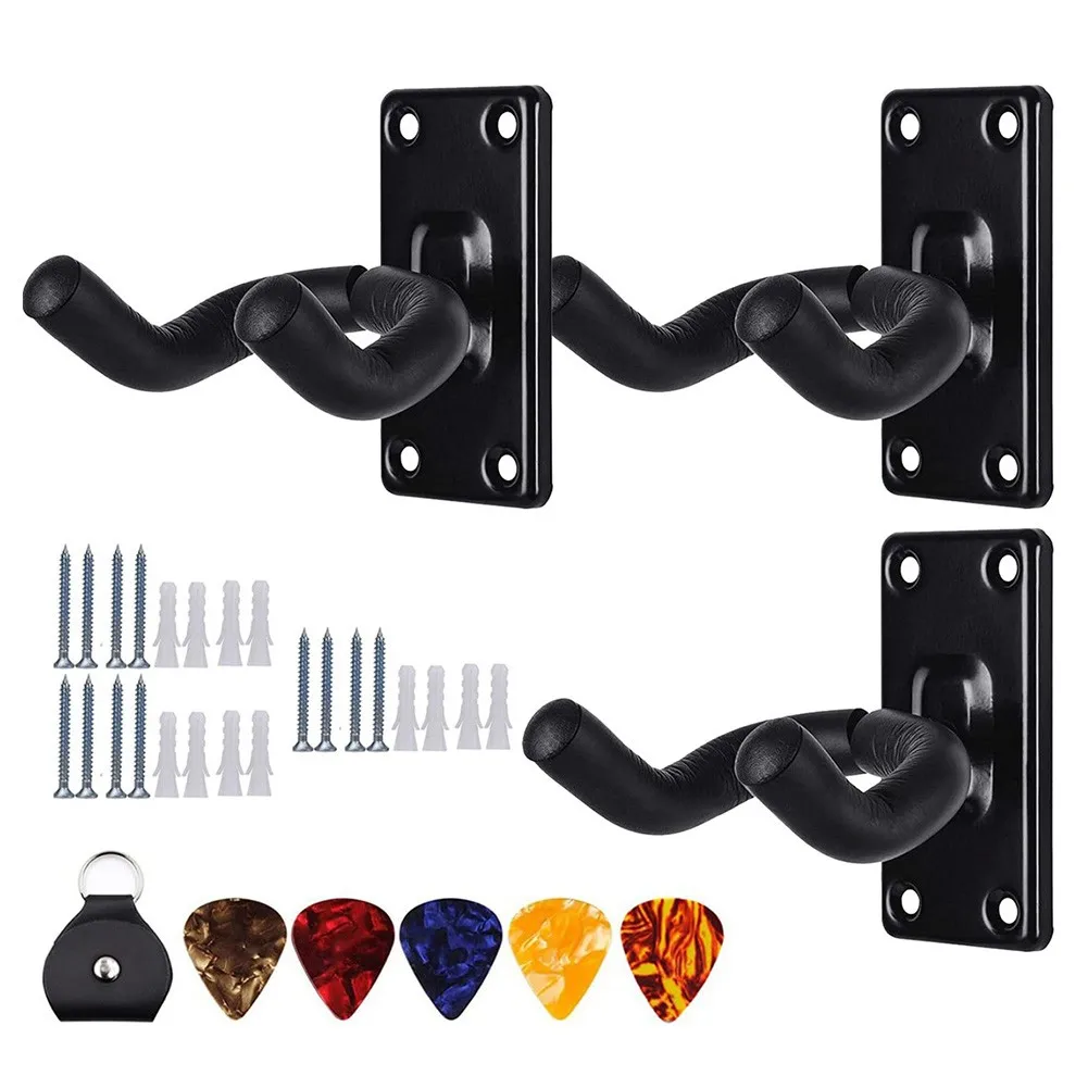 

Screws Hanger Instrument Musical Picks Holder Space-saving Wall-mounted