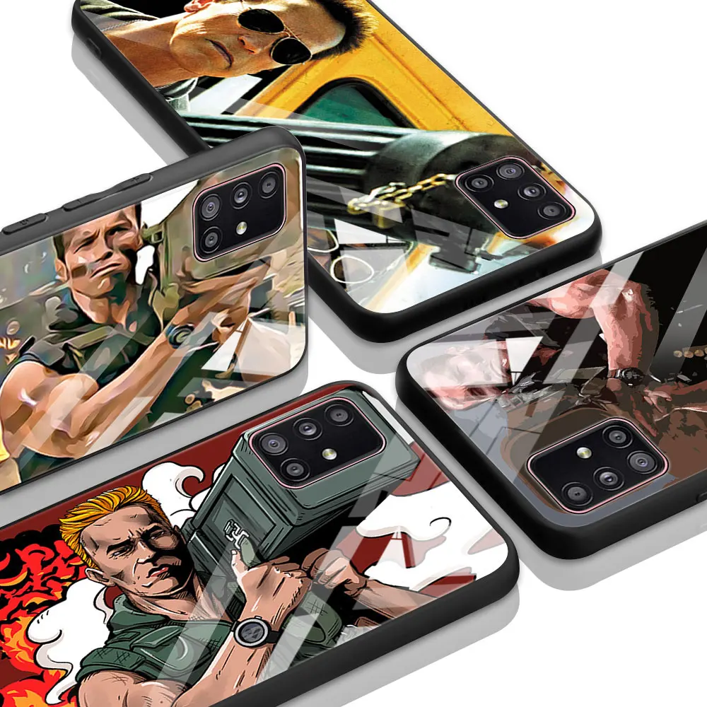 

Arnold Schwarzenegger Commando 1985 Glass Case For Samsung Galaxy A51 A71 A21S A70 A31 A10 M31 M51 A91 A30 M30S A40 Phone Cover