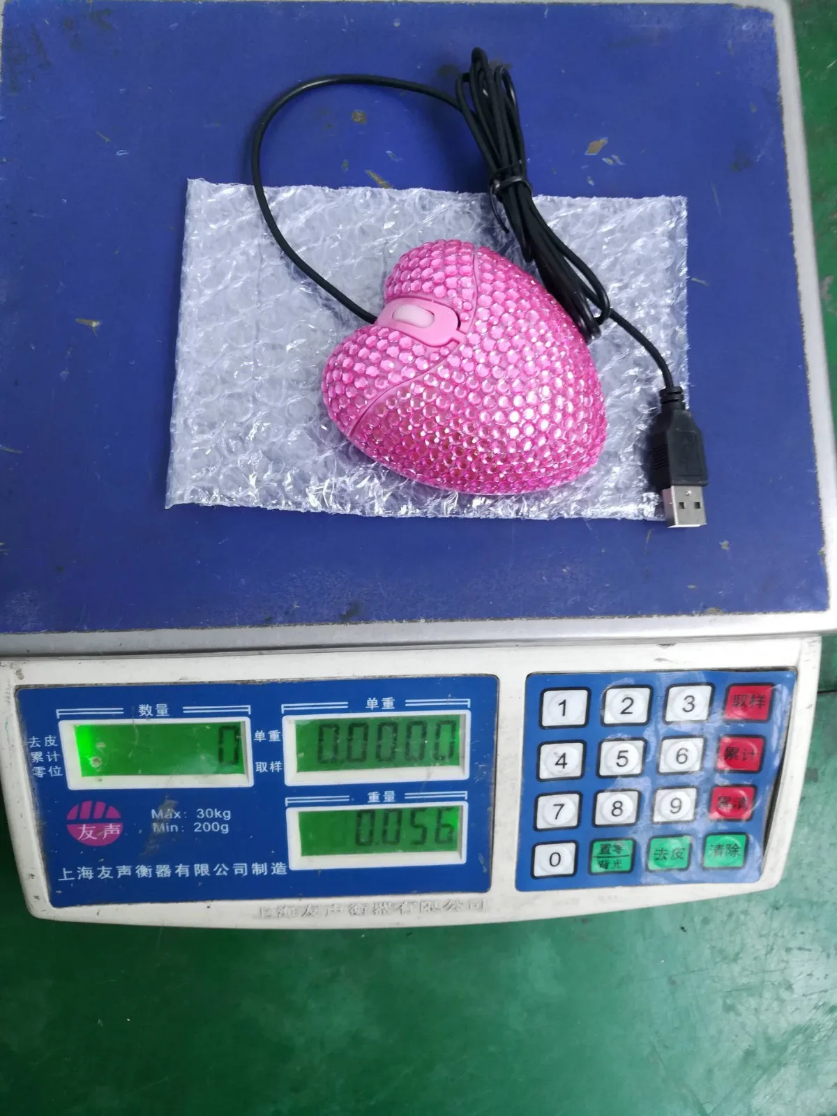 

Pink Love Heart Shaped Mouse With Usb Cable For Pc Computer Laptop Portable Office Entertainment Mute Accessories