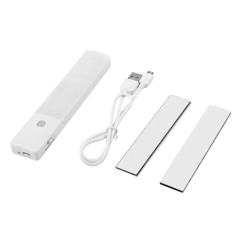 Светодиодный USB заряжаемый датчик движения Ночной светильник индукционный для