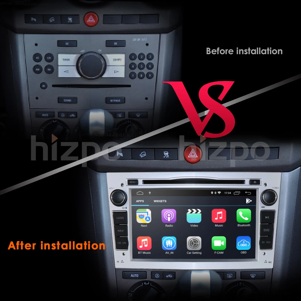 Автомагнитола 2DIN на Android 10 мультимедийный стерео плеер с DVD GPS 4G DSP для Vauxhall Opel Astra H G