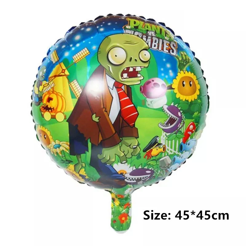 Игра Майнер зомби фольга латекс набор воздушных шаров тема PVZ торт Топпер товары