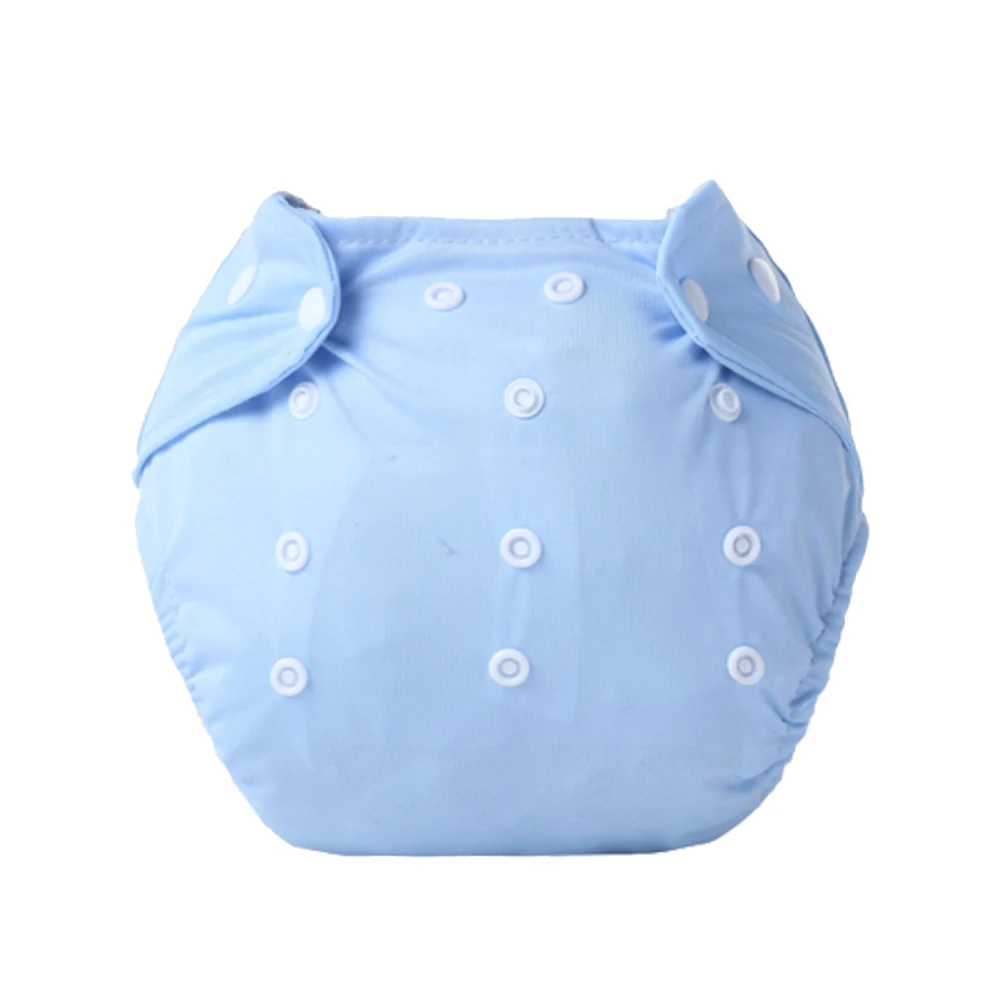 1 шт. одноцветные регулируемые размеры моющиеся подгузники для новорожденных