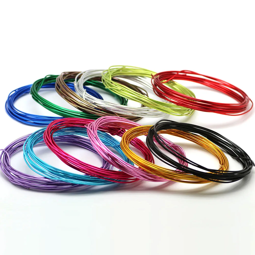 Анодированная круглая алюминиевая проволока для рукоделия 3 ~ 5 м/лот калибр 1/1 5/2/2