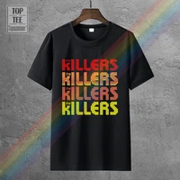 100 cotton summer mens o neck male casual t shirt top tees the killers indie rock band logo tshirt design
