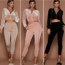 Chándal de entrenamiento informal para mujer, conjunto de dos piezas, chaquetas de manga larga con cremallera, pantalones de cintura alta, conjuntos a juego de talla grande (4)