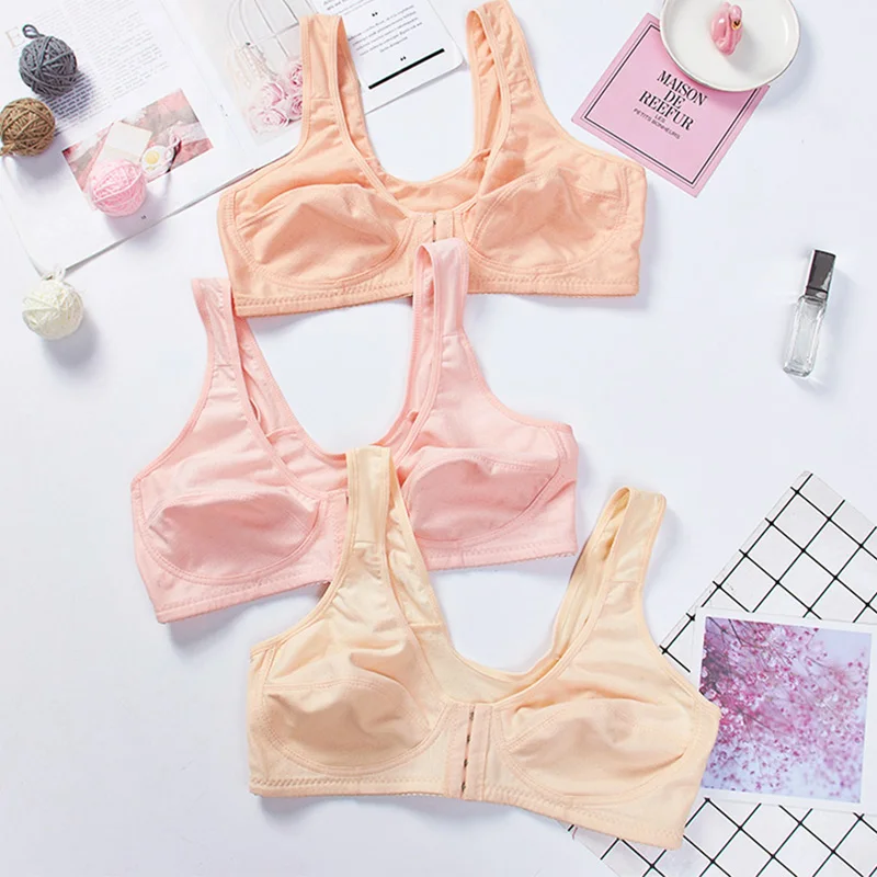 

Plus Size Bras Front Closure Womens Bra Vest Bralette Sexy Underwear Female Lingerie Tops 36-46 A B C Cup
