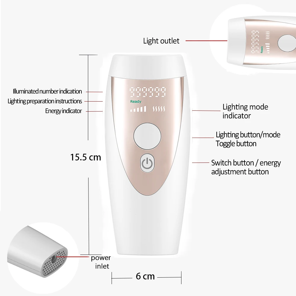 эпилятор для женщин лазерный депилятор женский Фотоэпилятор FIEEZOE 999999 Flash