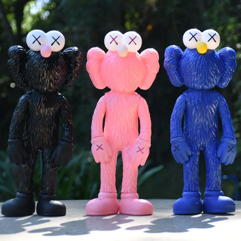 KAWS BBF Trendy Toy 35cm Anime Action Figure Kawaii Room Decoration Sesame Street Classic Characters Doll Model Christmas Gift |