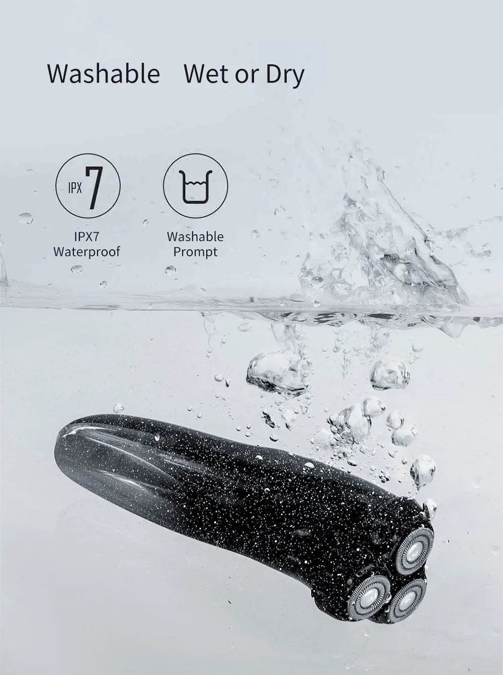 [Новейшая версия] Xiaomi Enchen Black Stone3 Pro 3D электробритва IPX7 Водонепроницаемая моющаяся перезаряжаемая бритва type-C для мужчин