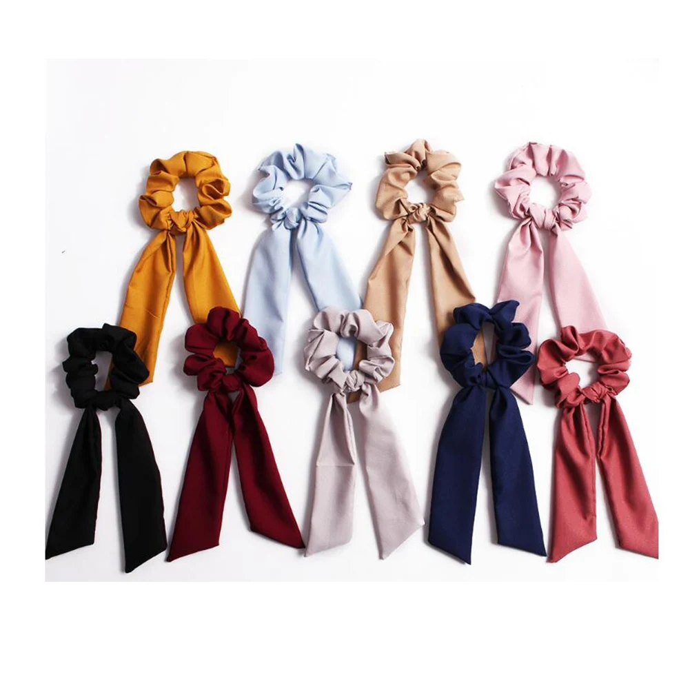 

Girls Bow Streamers Hair Ring Fashion Ribbon Hair Bands Scrunchies Ponytail Hair Bows Girl Holder Rope Hair Accessories