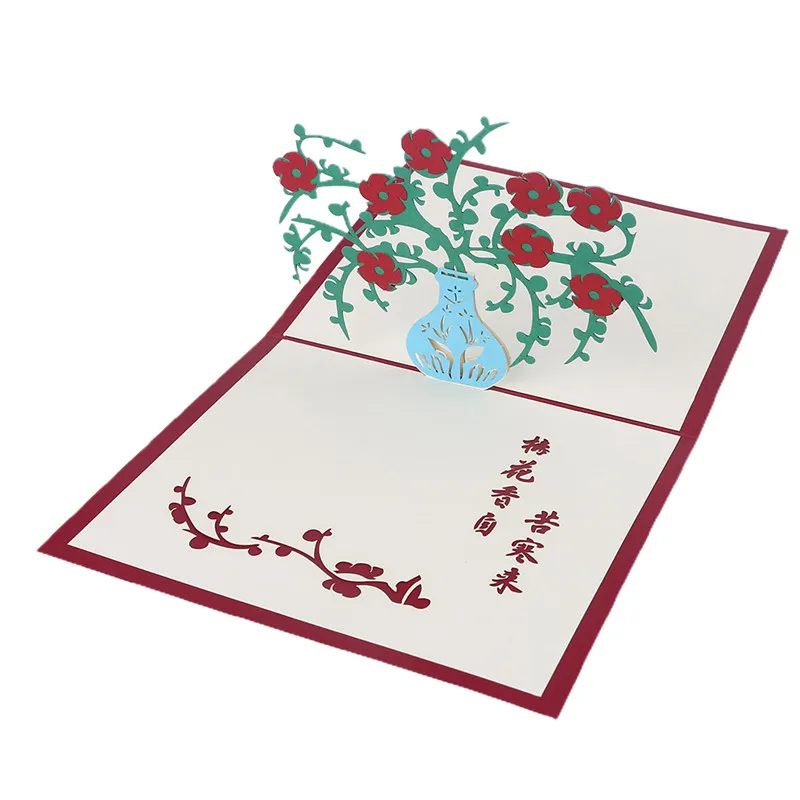 3D Pop Up и рисунком в виде птичек-оригами Бумага лазерная резка трусы для девочек с