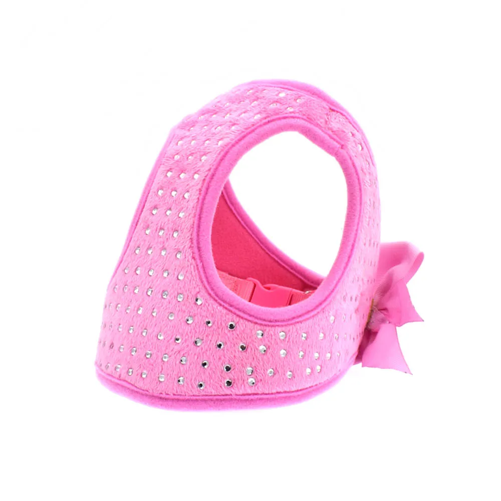 

Harness Diamonds Luxurious Professional Soft Comfort Pet Products Breathable Vest chest Teddy Small Jeweled Dog Harness For dog