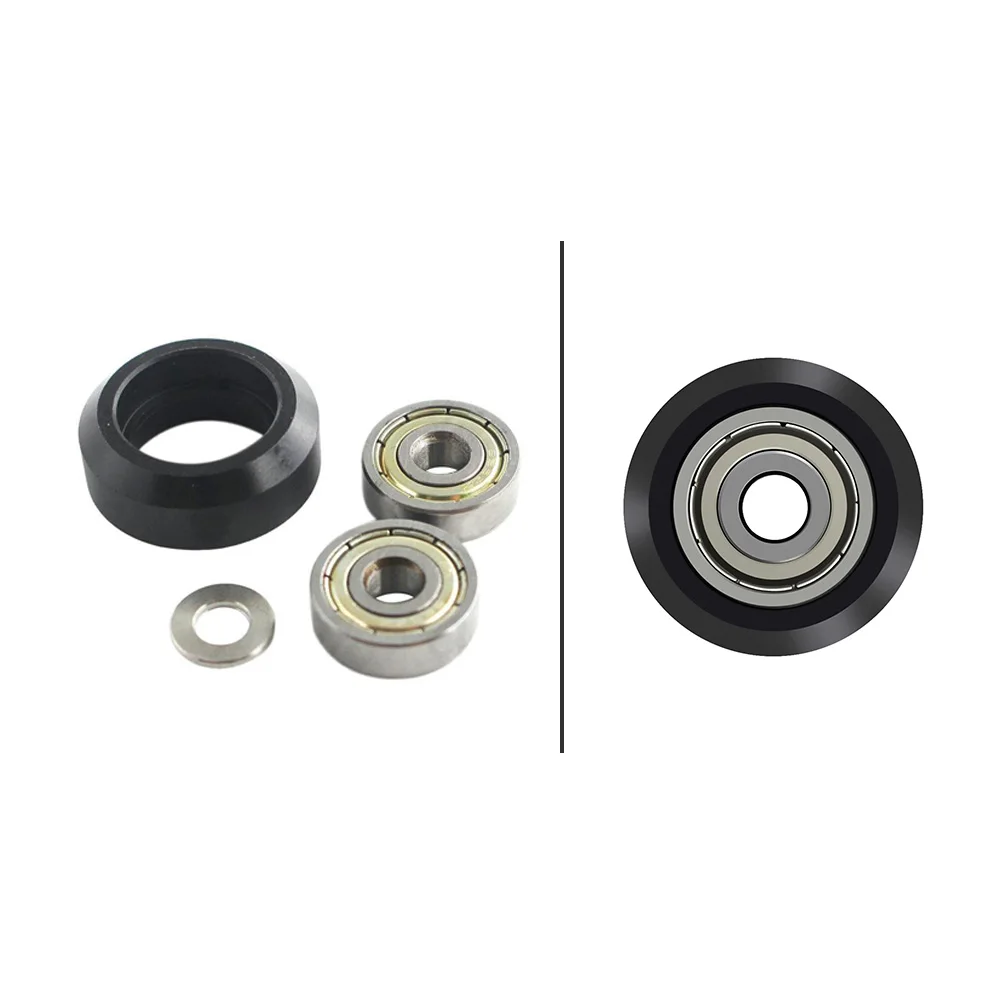 Комплект из 5 пластиковых колес с ЧПУ 625zz направляющим шкивом пассивное круглое