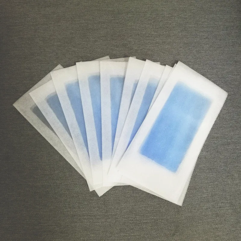 10PC Blue 20 шт = 10 листов, летняя профессиональная эпиляция, восковые полоски для депиляции, двухсторонняя холодная Восковая бумага для бикини, ног, тела, лица - Цвет: 10PC Blue