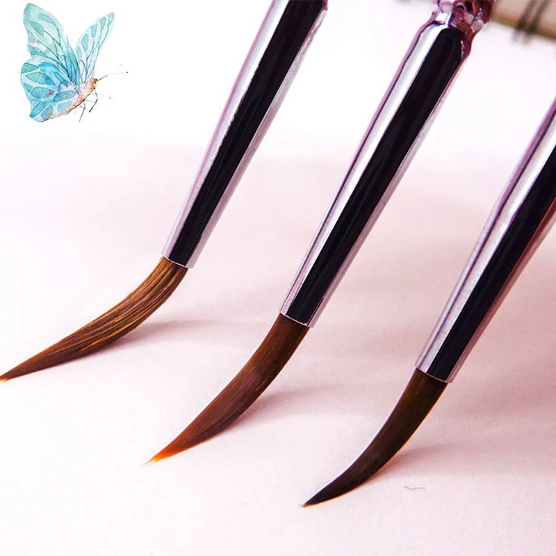 Кисти для рисования акварелью и гуашью 11 шт./компл. 2 модели разные формы круглые