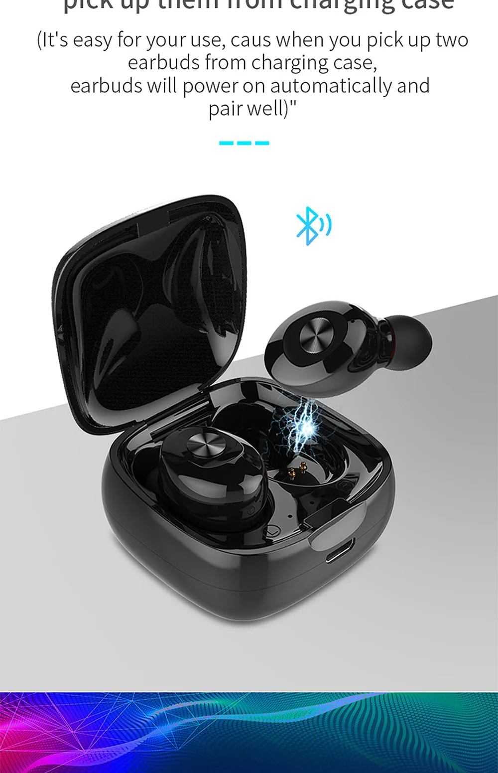FBYEG Bluetooth 5,0 беспроводные стерео наушники HIFI Звук Спортивная гарнитура громкой связи игровые Вкладные наушники с микрофоном для телефона