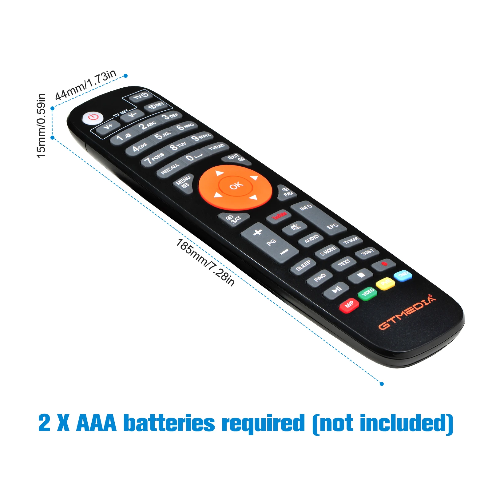 

Gtmedia Brand New 46 keys Remote Control COMBO V7 Full Range Of Products V7S 2x Satellite Receiver High Qaulity Accessories