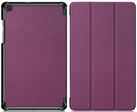 PC-Purple Ультратонкий чехол для Samsung Galaxy Tab A 8,0 SM-T290 SM-T295 SM-T297 8 дюймов cмарт-чехол для планшета PU кожаный чехол+ пленка+ ручка - Цвет: PC-Purple