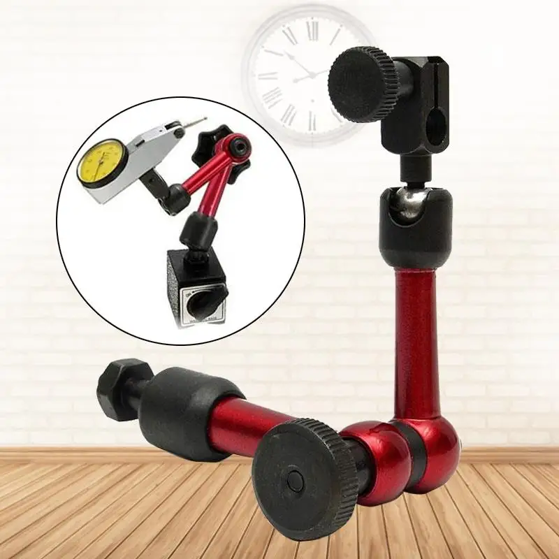 

Universal Dial Indicator Magnetic Holder Dial Gauge Stand Base Micrometer Measuring Tool Hour Type Indicator Measurement Tools