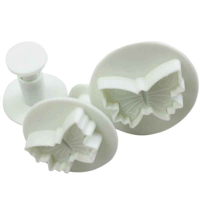 3 шт. белая пластиковая бабочка торт Бисквит Фондант Украшение для печенья