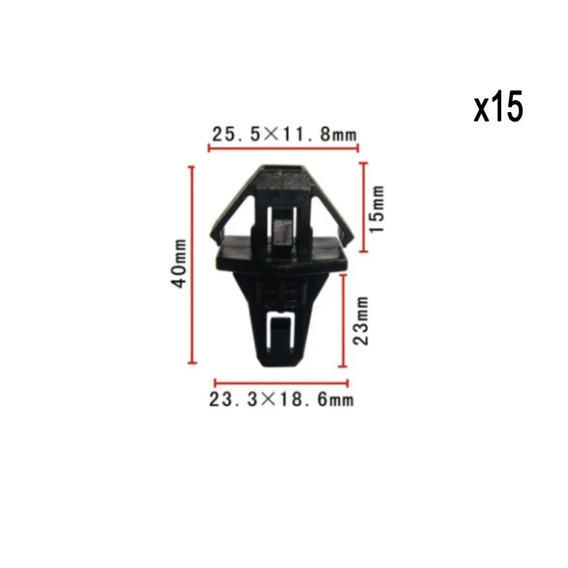 

15pcs Radiator Grille Clip for Honda Accord OE#91578SV4003 Nylon
