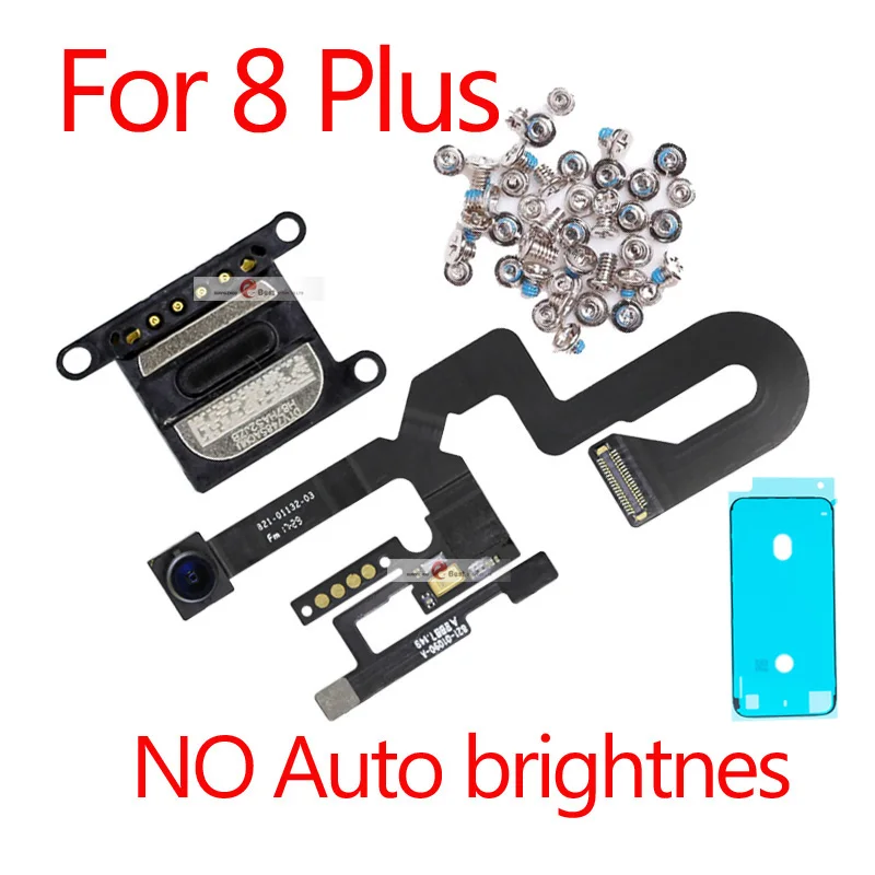 8 Plus No bri 1set 1 шт. маленькая фронтальная камера для iPhone 8 8G plus светильник датчик приближения гибкий кабель облицовочный модуль запасные части - Цвет: 8 Plus No bri 1set