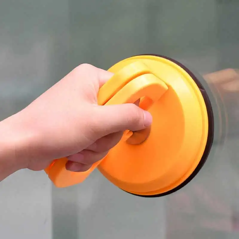 Поддерживающая присоска пластиковая оранжевая однокоготь стеклянная