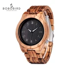 Бобо птица мужские часы Топ Бренд роскошные часы все Зебра древесины кварцевые наручные часы для мужчин в подарок V-M30