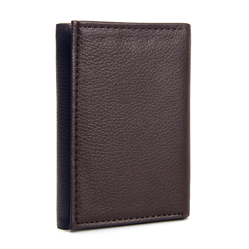 Модные мужские кошельки многофункциональный легкий трехскладной тонкий кошелек