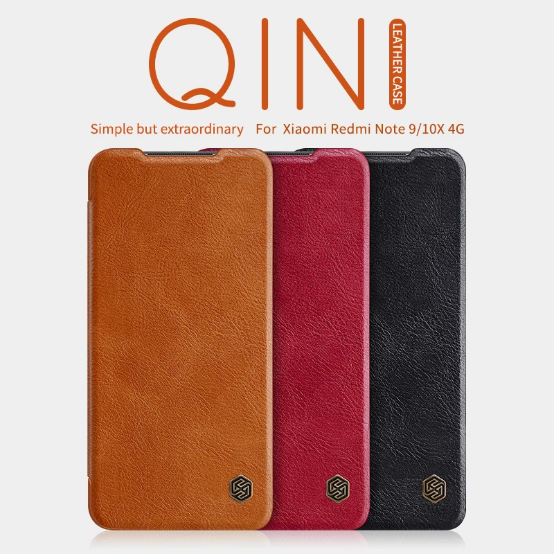Чехол-книжка Nillkin Qin для xiaomi redmi note 9 pro Note 8T 9/8 Pro/Redmi 10X K30 | Мобильные телефоны и