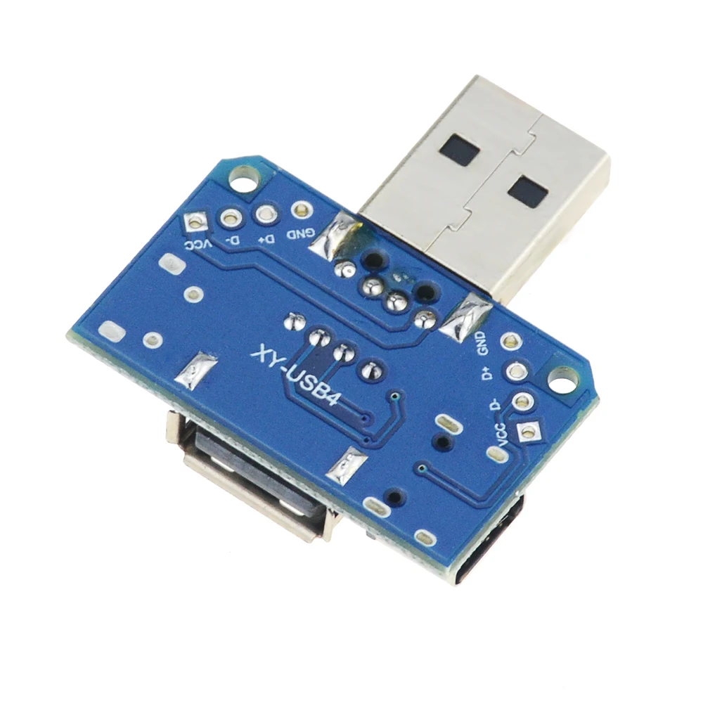 1 шт. DC 5 в 4 USB к Micro Type-C 4P 2 54 мм разъем адаптера пластина Папа-мама | Обустройство