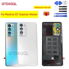 Original Glass Back Door Cover For Realme GT Explorer Master Rear Battery Housing Mobile Phone Case Replace Repair Parts