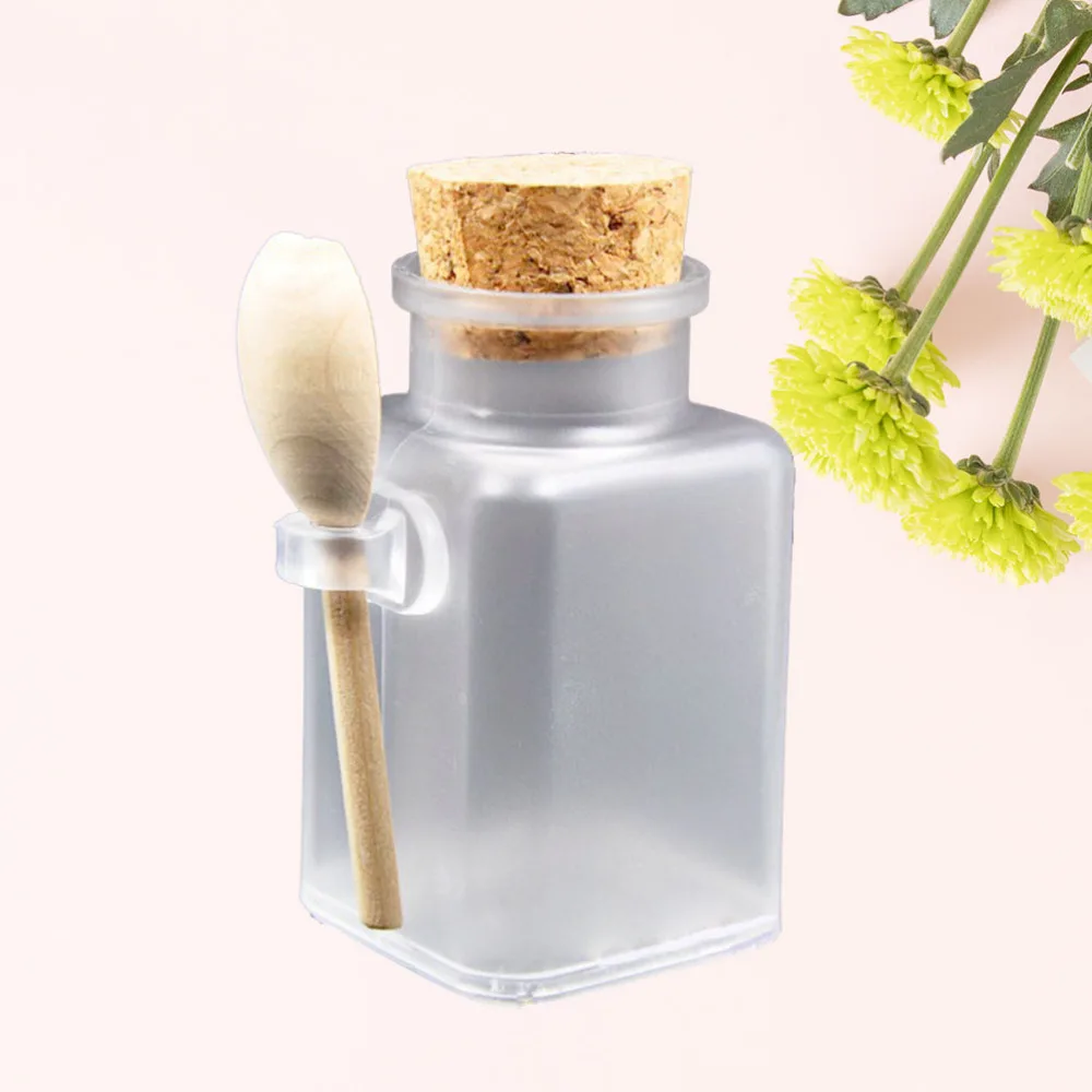 

6pcs Frosted Empty Bottle Bath Salt Shaker Food Powder Seasoning Nut Storage Holder Refillable Container Pot Jar for Dai