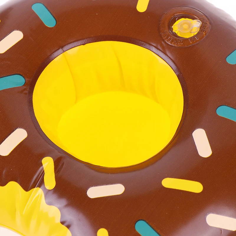 3pcs/lot Donuts Inflatable Water Drink Floating Cup Holder Circle For Swimming Pool Party Decorations | Спорт и развлечения