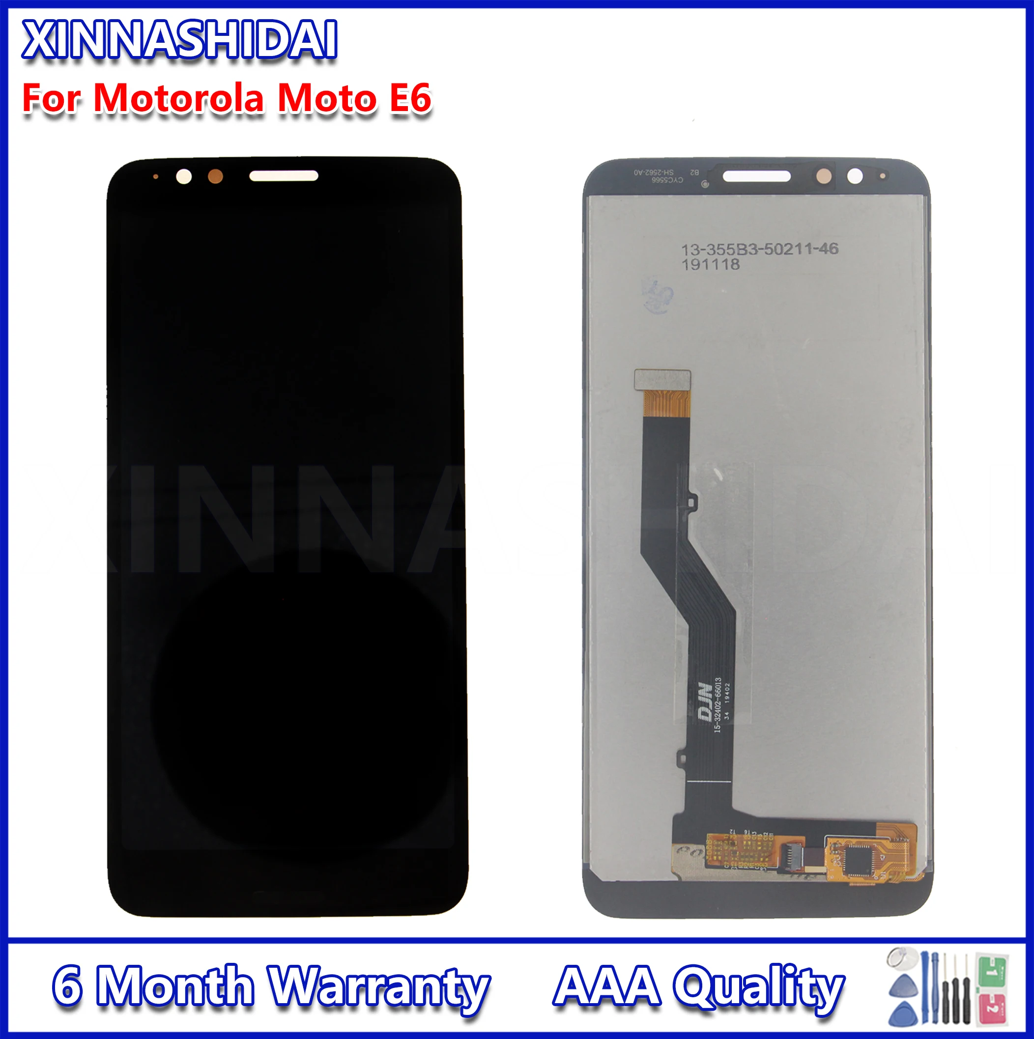 For Motorola Moto E6s LCD E6 Play Plus Display Touch Screen Sensor Digiziter Assembly moto E6S with frame | Мобильные телефоны и