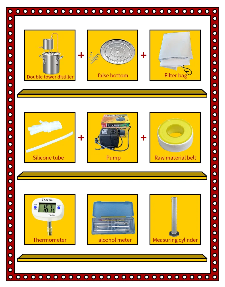5 галлонов/20 л самогон для домашнего пивоварения ручной дистиллятор из красной