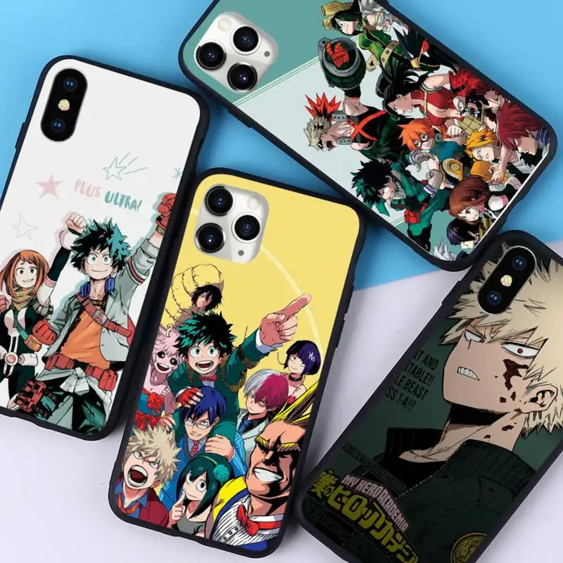 

Anime My Hero Academia Phone Case For iphone 12 11 13 7 8 6 s plus x xs xr pro max mini