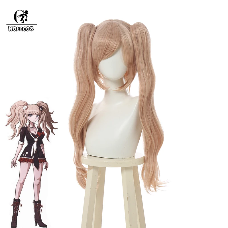 ROLECOS игра Danganronpa косплей волос Дзюнко Эносима для женщин Розовый конский хвост