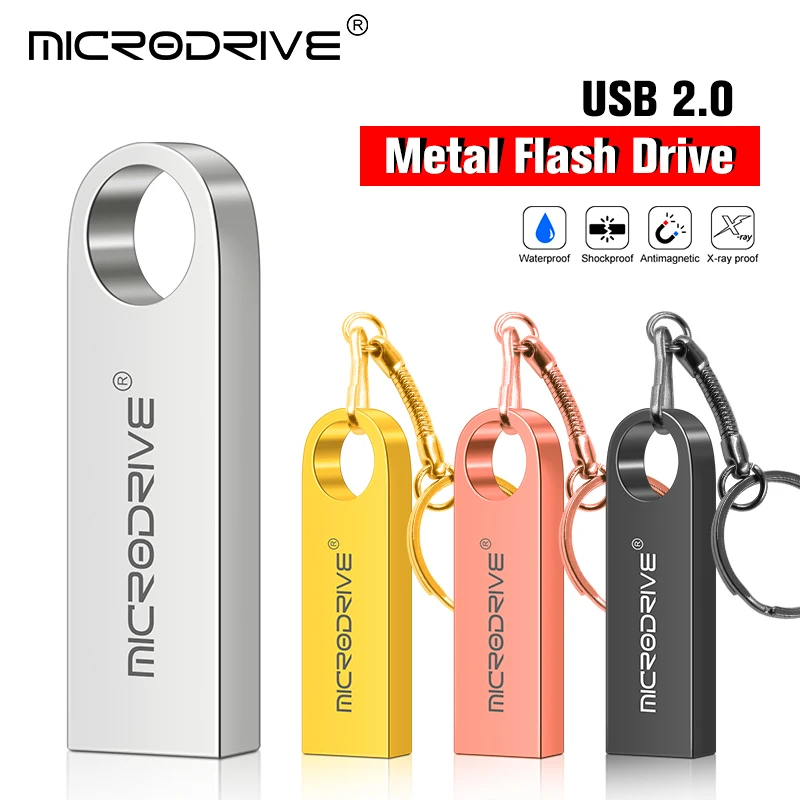 Mini metal USB flash drive 4GB 8GB  16GB 32GB Personalise Pen Drive 64GB 128G USB Memory Stick U disk gift Custom logo