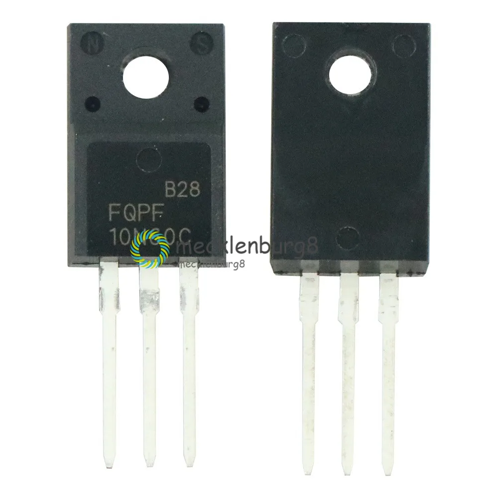 10 шт./лот FQPF10N60C TO-220 10N60C 10N60 TO220 FQPF10N60 Новый МОП полевой транзистор | Электроника