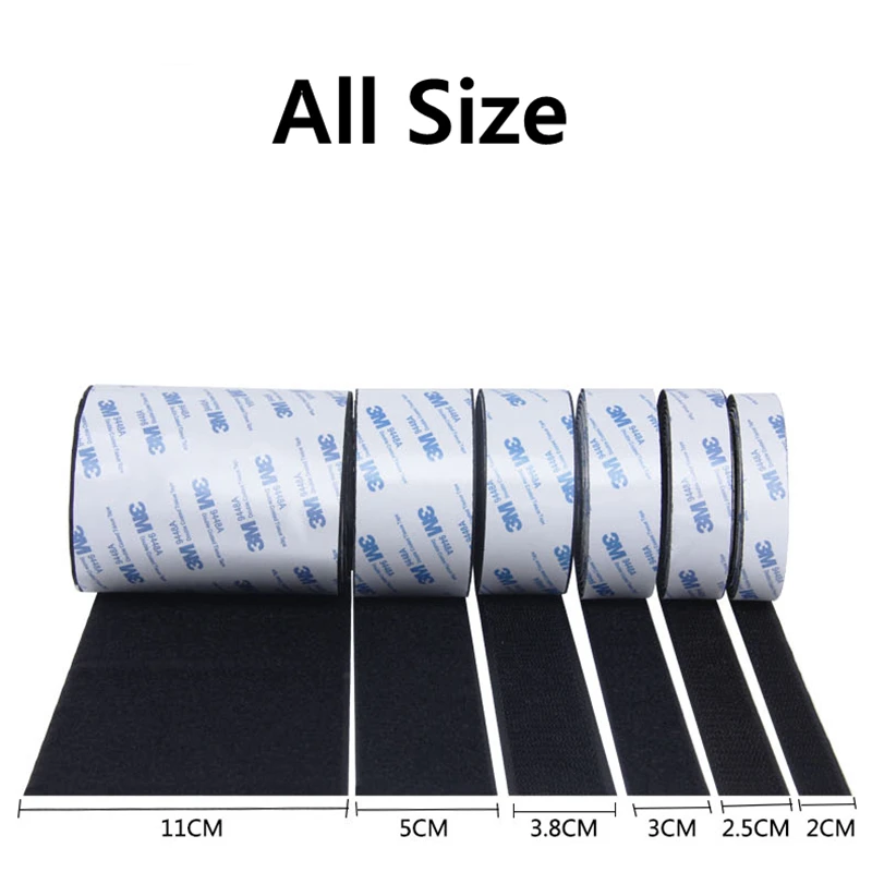 3 м/пара прочная самоклеящаяся лента нейлоновые крючки и петли стикер липкая