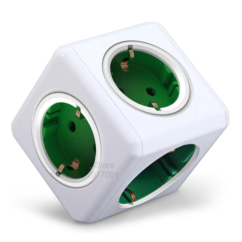Allocacoc power Cube электрическая штепсельная вилка, блок питания, адаптер для путешествий, штепсельная вилка европейского стандарта, электрическая штепсельная розетка, умный удлинитель, мульти-домашний
